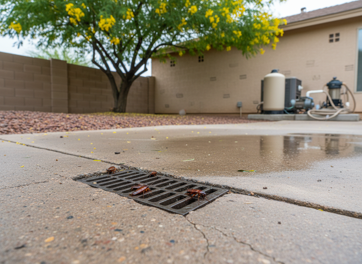 Sewer Roaches Coming Up the Drain: Why American Cockroaches Show Up After Monsoon Rain